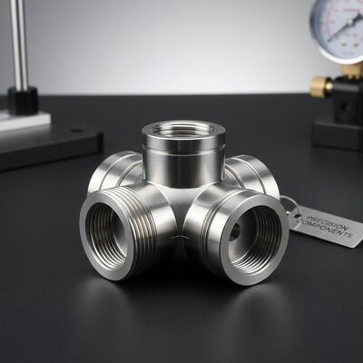 Electropolished Surfacefinish Coupling for Leak Tests 316 Stainless Steel Body Material 150 Grams Durable Precision Engineered Components