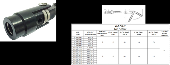 Straight ELS-F Series Outer Diameter Connection Coupling 316 Stainless Steel Body