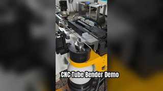 View CNC50REM PLC Controlled CNC Tube Bending Machine Steel Iron Pipes Demo